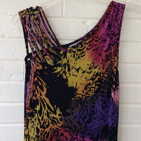 Lynn Ritchie Silver EUC Sleeveless Gorgeous Fully Lined Dress. No Wrinkle! - Picture 11 of 15